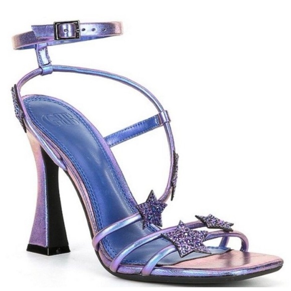 GB Womens iridescent purple Star-Struck Rhinestone Star Dress Sandals size 9.5 - Picture 5 of 5